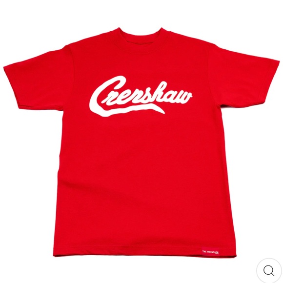 The Marathon Clothing Red Crenshaw Unisex Tee Sz SMALL NWT $50 - Picture 1 of 8